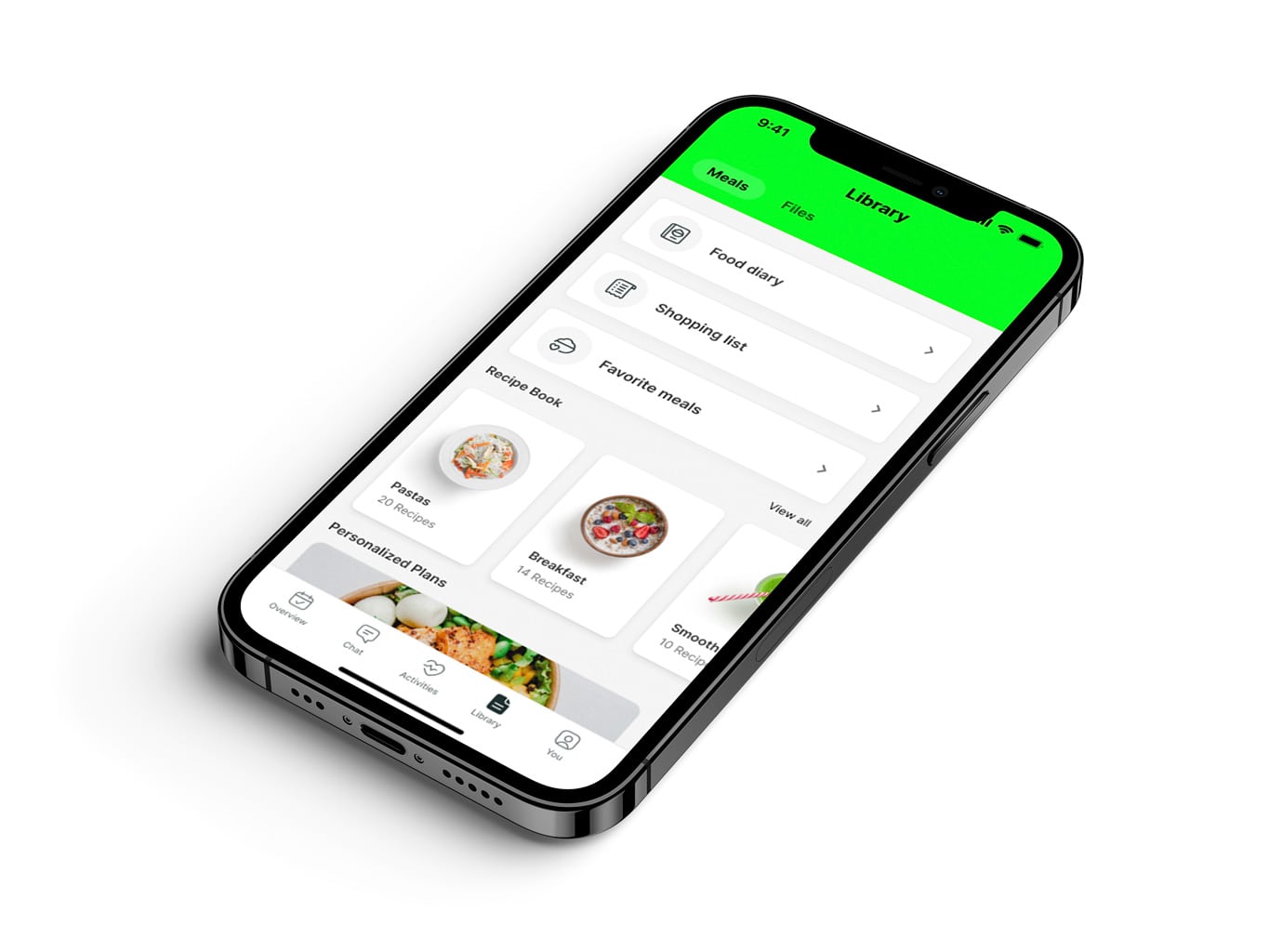 A mockup of the coaching app showcasing the features.